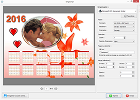 imprimer un calendrier