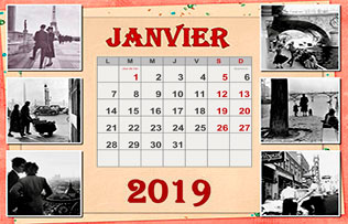 Calendrier photo mensuel exemple